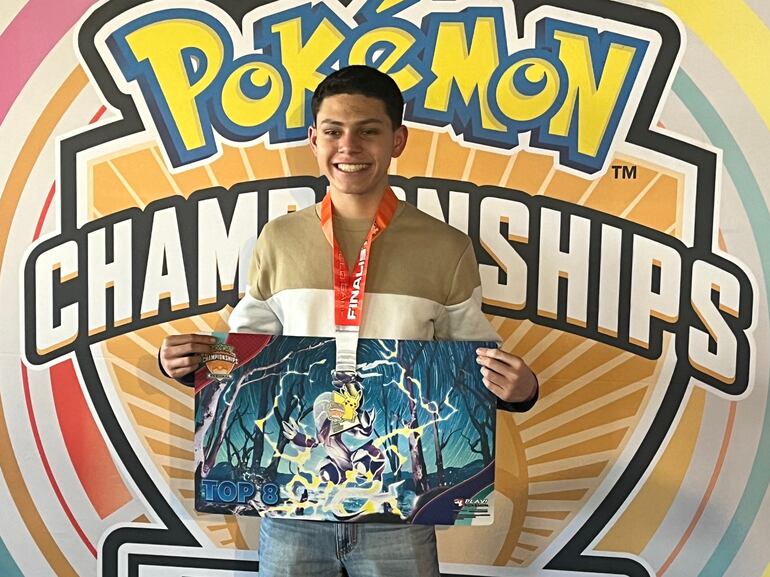 Franco Allende representará a Paraguay en el mundial de Pokemón 2023 en Japón.