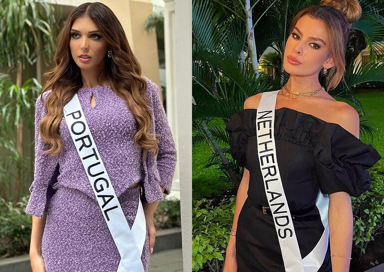 Miss Portugal, Marina Machete, y Miss Paíes Bajos, Rikkie Kollé, sueñan ser Miss Universo 2023.