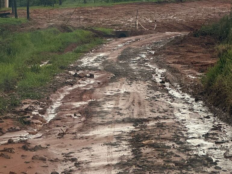 Así lucen los caminos que debían formar parte de los tramos del Rally de Caaguazú 2023.