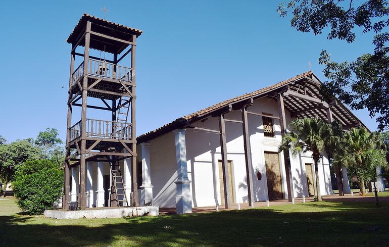La sacristía del templo de Yaguarón que lleva ocho meses que fue adjudicada y no pueden avanzar para la restauración.
