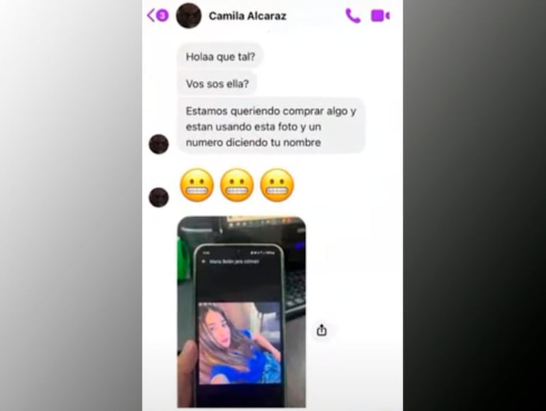 María Belén Jara denunció que los estafadores utilizaron su imagen para seguir engañando.