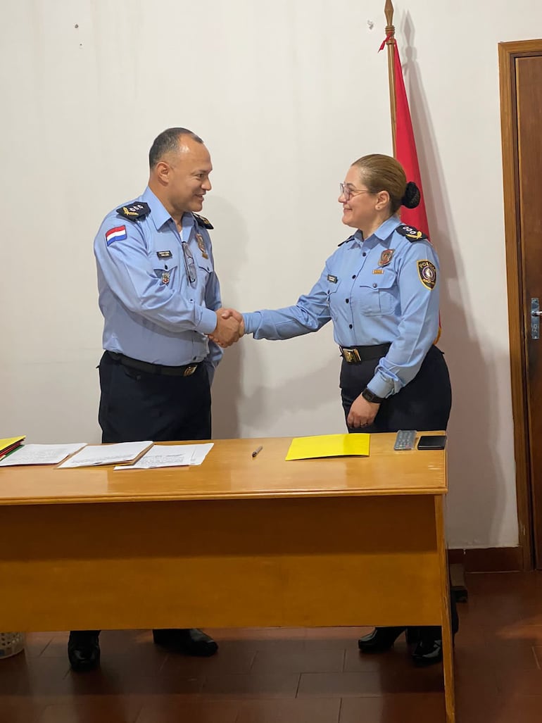 Comisario Principal. M.C.P. Flora Adelaida Giménez, asume como Jefa de Seguridad Ciudadana en Guairá.