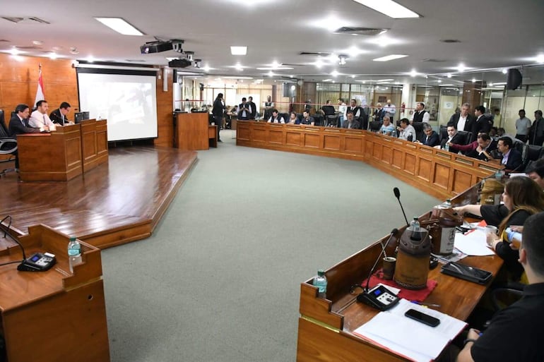 Pleno de la Junta Municipal de Asunción.
