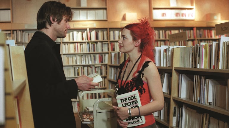 Jim Carrey y Kate Winslet en Eternal Sunshine of the Spotless Mind.