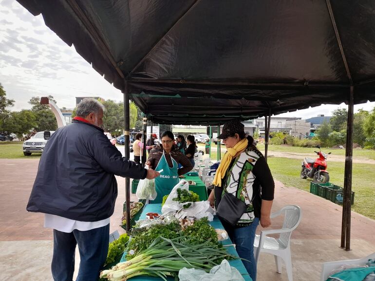 Feria de Agricultura Familiar Campesina, en la ciudad de Pilar.