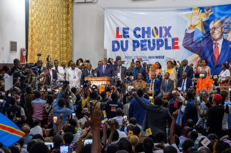 l ginecólogo congoleño y ganador del Premio Nobel de la Paz 2018, Denis Mukwege, inició este sábado su campaña para las elecciones.