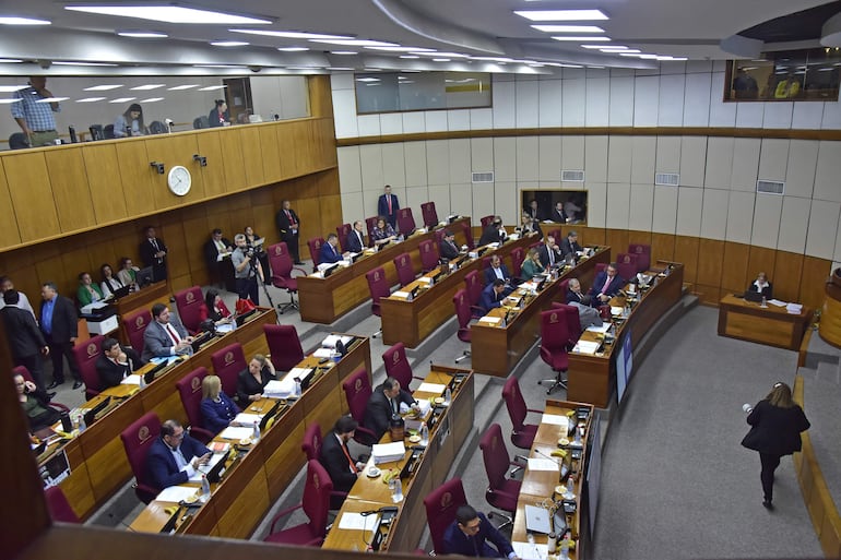 Sesión de la Cámara del Senado en el Congreso Nacional.