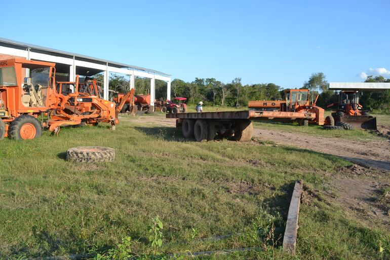 Local del distrito del MOPC en el Alto Paraguay, ubicado en la zona de Toro Pampa, los pobladores denuncian que la sede esta abandonada.