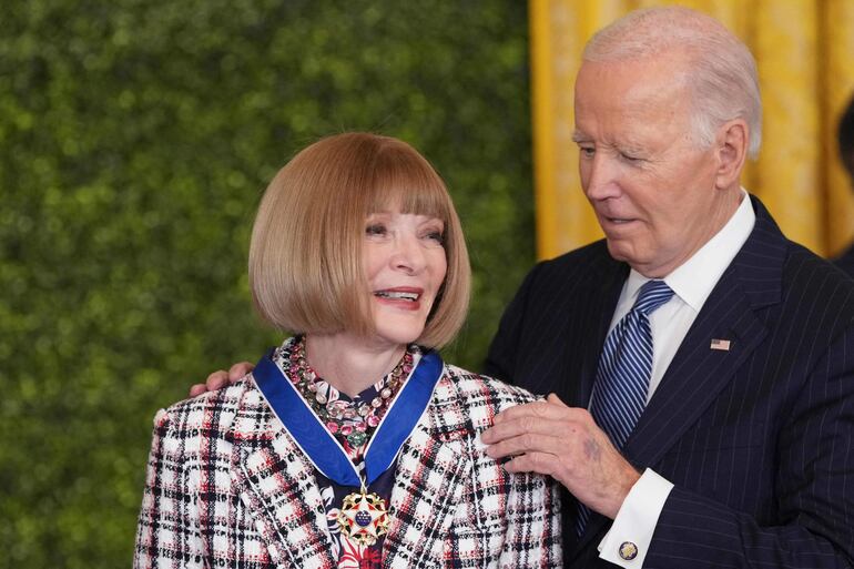 Anna Wintour, editora de la revista Vogue, fue otra de las galardonadas.