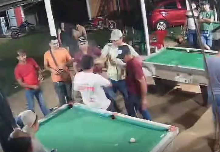 Video: así mataron a un hombre en medio de un partido de billar en Curuguaty