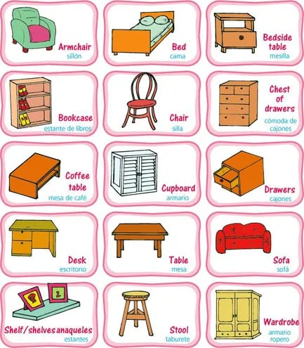 Furniture and house things – Las cosas de la casa - Escolar - ABC